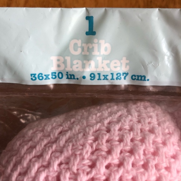 100% Cotton Thermal Crib Light Pink Baby Blanket. New Vintage from Late ‘90’s - Picture 7 of 7